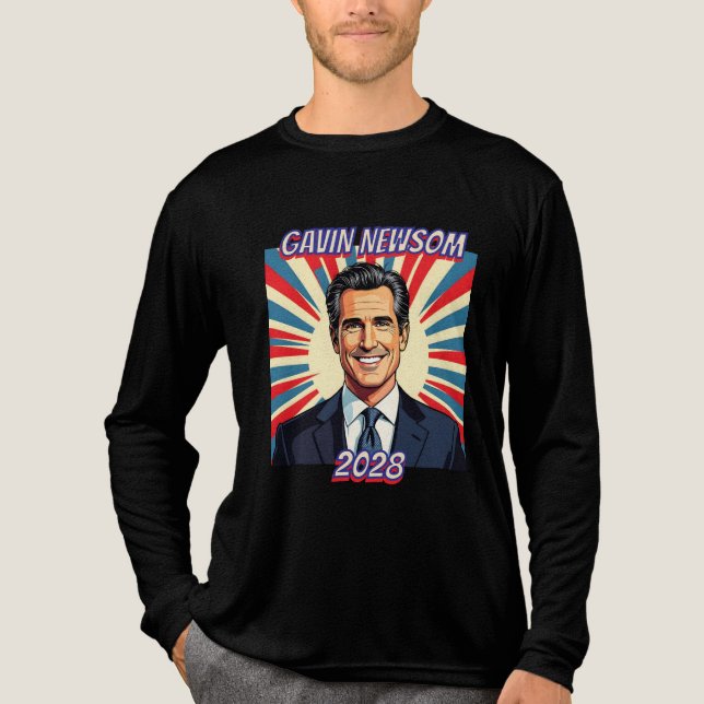 Gavin Newsom for President 2028 |  Tri-Blend Shirt (Front)