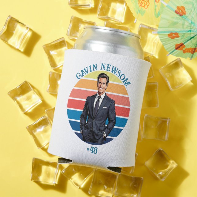 Gavin Newsom | Vintage #48 Can Cooler (In Situ Summer)
