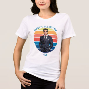 Gavin Newsom Vintage #48 Tri-Blend Shirt