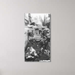 Gavroche Collecting Cartridges Canvas Print