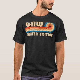 GAW Surname Retro Vintage 80s 90s Birthday Reunion T-Shirt