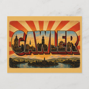 Gawler South Australia Heritage Town Vintage Art Postcard