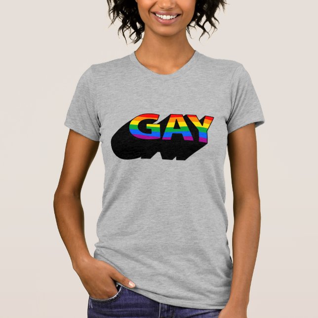 GAY 3D T-Shirt (Front)
