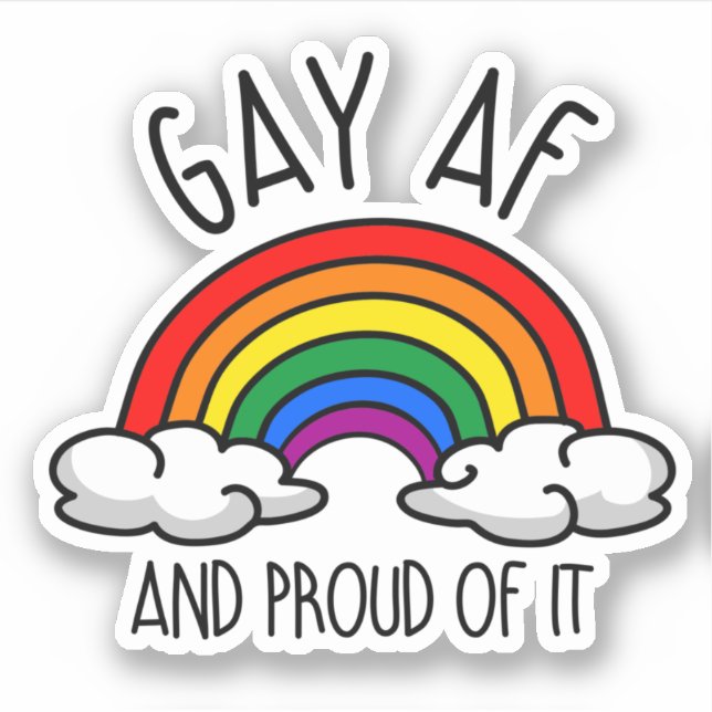 GAY AF and proud of it (Front)