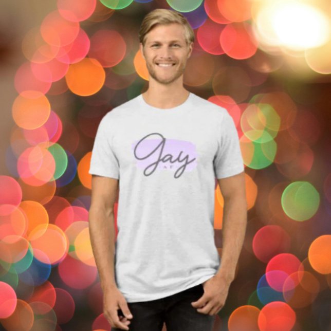 Gay AF Lavender Tri-Blend Shirt (Creator Uploaded)