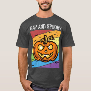 Gay And Spooky Halloween Party Costume LGBTQ Pride T-Shirt