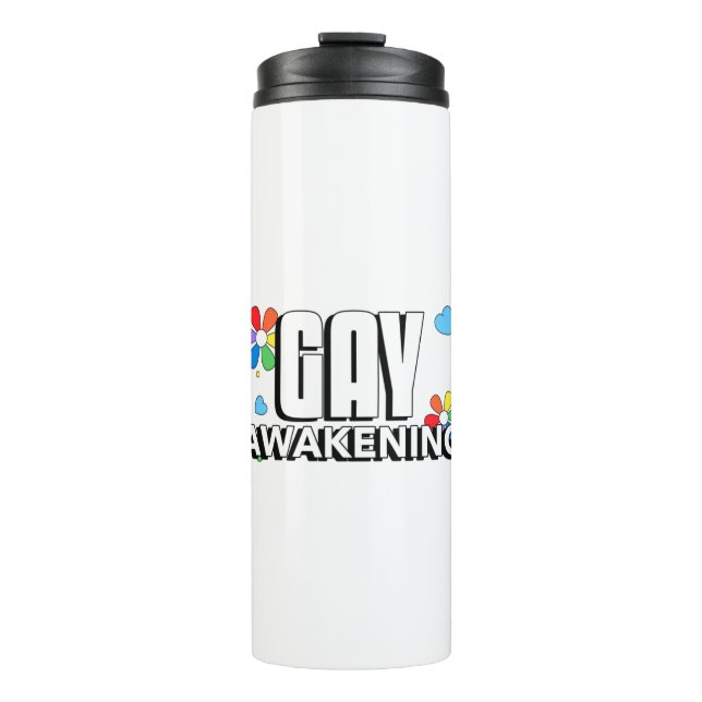 Gay Awakening Thermal Tumbler (Front)