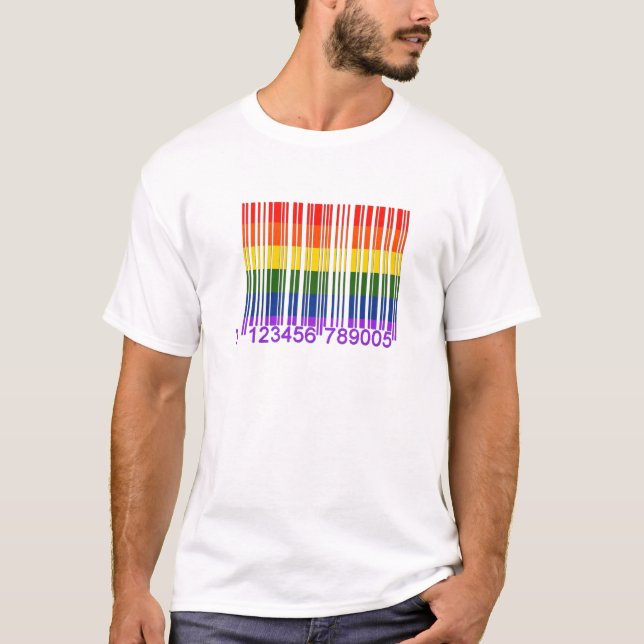 Gay Barcode 1 T-Shirt (Front)