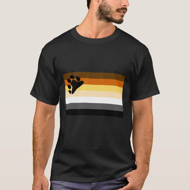 Gay Bear Flag LGBT Pride T-Shirt (Front)