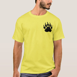 GAY BEAR PAW on the front WOOF on the back - Shirt