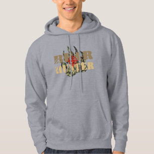Gay Bear Pride Bear hunter Cameo Design Bear paw Hoodie