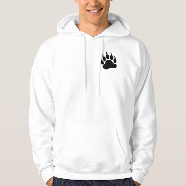 GAY BEAR PRIDE Bear Paw Hoodie (Front)
