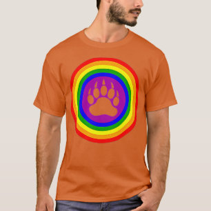Gay Bear Pride   Bear Paw Pocket LGB  T-Shirt