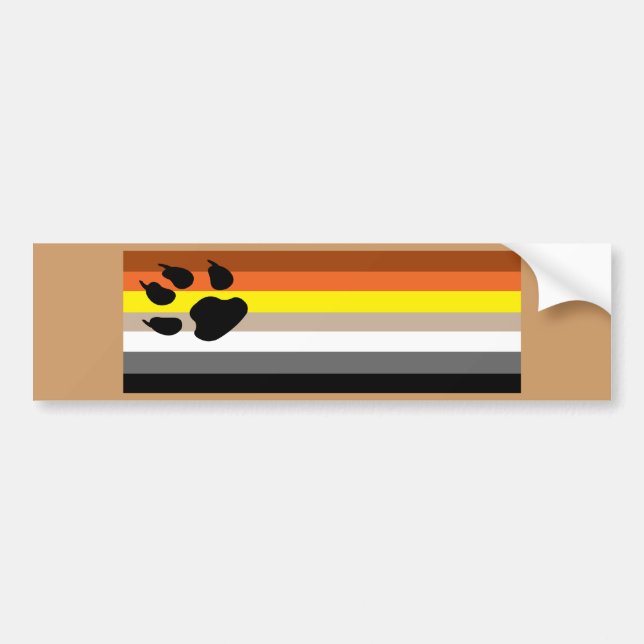 Gay bear pride bumper sticker (Front)