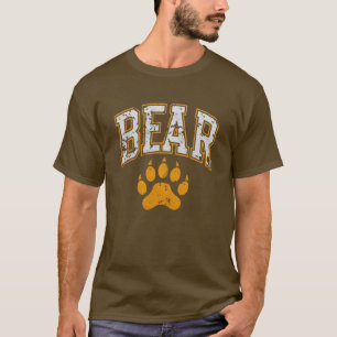 Gay Bear Pride Colours Bear Paw T-Shirt