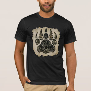 Gay Bear Pride Cool distressed Bear Paw HOT !! T-Shirt