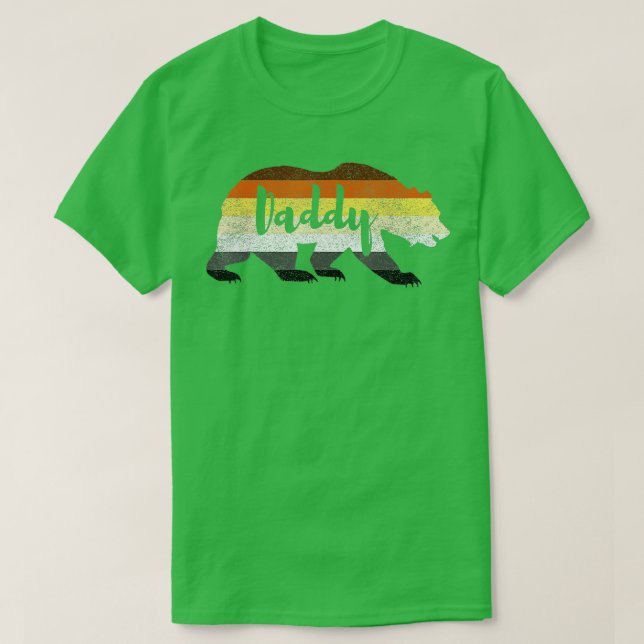 Gay Bear Pride   Daddy Bear Flag  T-Shirt (Design Front)
