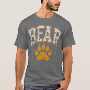 Gay Bear Pride distressed Bear Paw T-Shirt