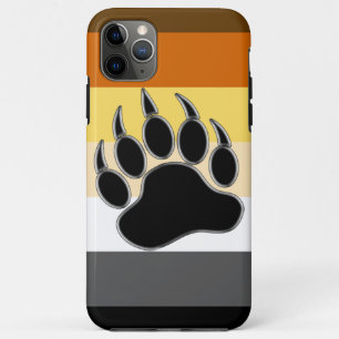 Gay Bear Pride Flag Bear Paw Case-Mate iPhone Case