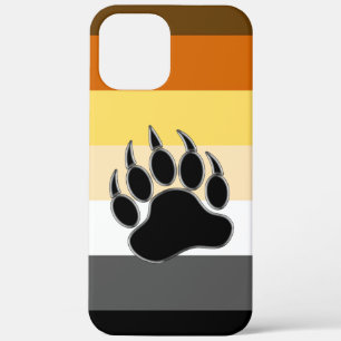 Gay Bear Pride Flag Bear Paw Case-Mate iPhone Case