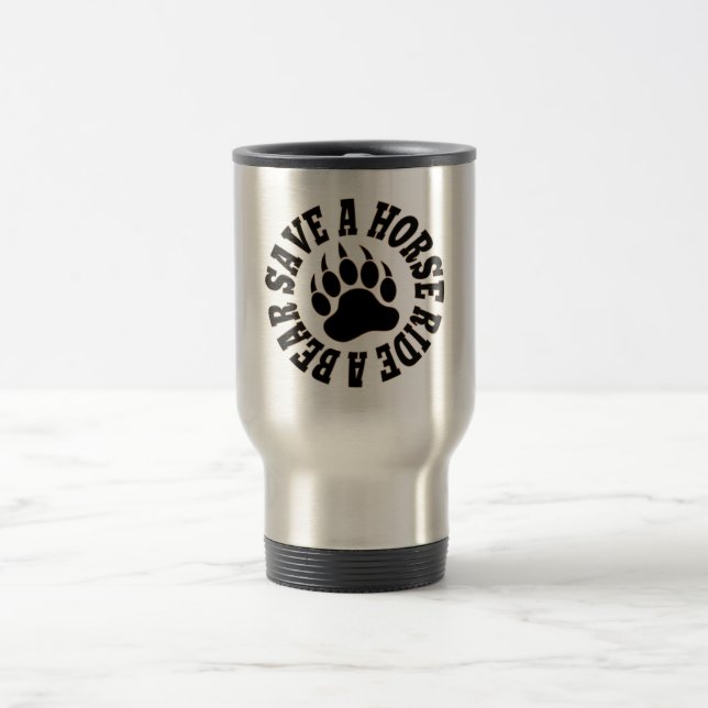 Gay Bear Pride Save A Horse Ride A Bear - Mug (Center)