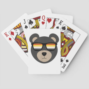 Gay Bear Sunglasses logo Playing Cards