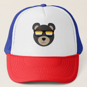 Gay Bear Sunglasses logo Trucker Hat