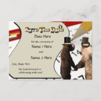 Gay Bear Wedding or Ceremony Save-the-Date Cards