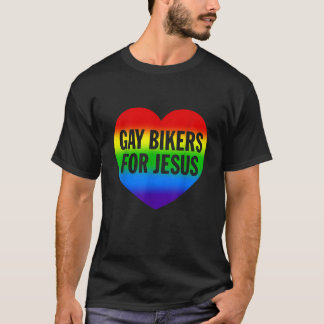 Gay Bikers For Jesus LGBTQ Design T-Shirt