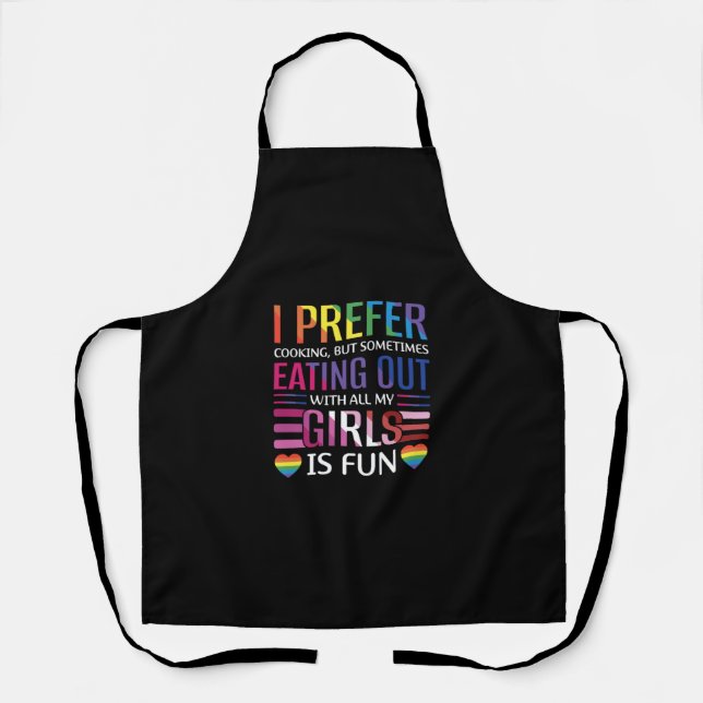 Gay Bisexual Pride Flag LGBTQ Apron (Front)