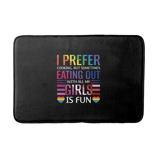Gay Bisexual Pride Flag LGBTQ Bath Mat (Front)