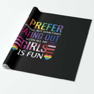 Gay Bisexual Pride Flag LGBTQ Wrapping Paper