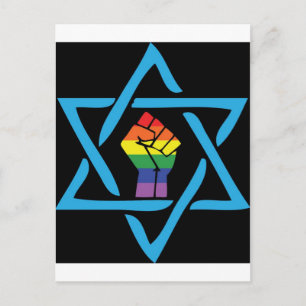Gay Black Jewish Postcard