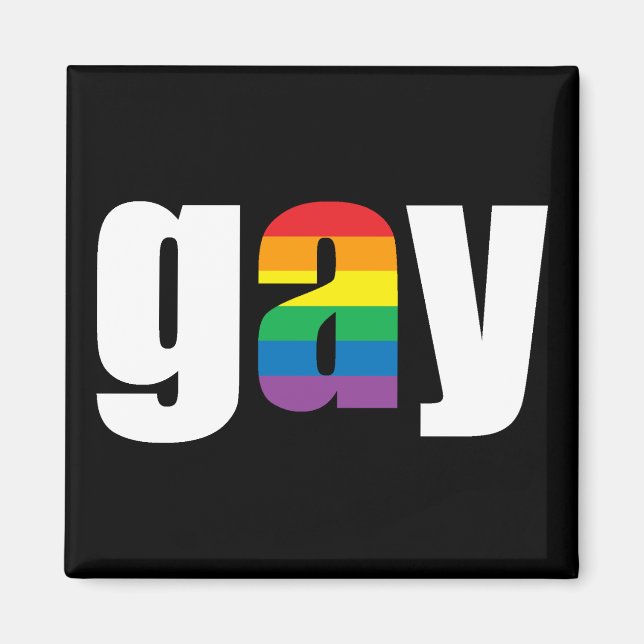 Gay Black Magnet (Front)