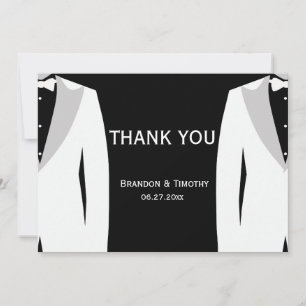 Gay Black Wedding Thank You Cards