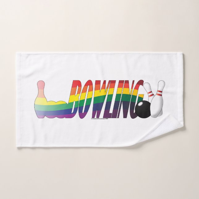 Gay Bowling bowling towel (Hand Towel)