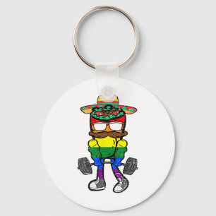 Gay Burrito Workout Cinco De Mayo Lgbt-q Mexican F Key Ring