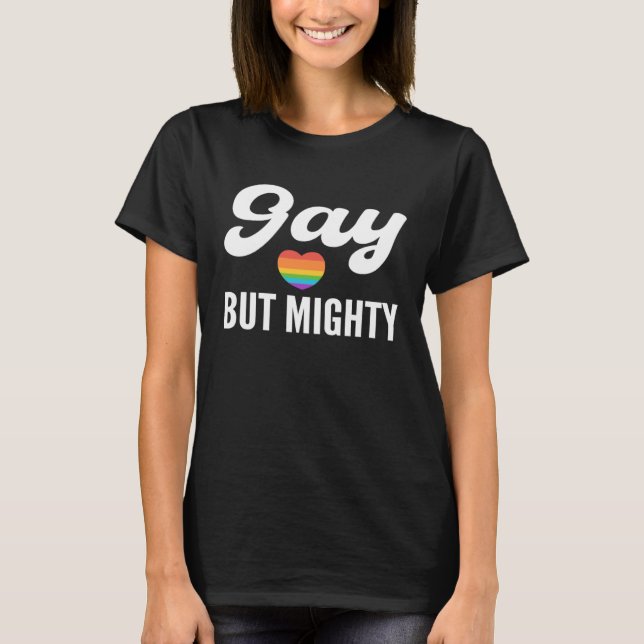 Gay but Mighty Gay And Homosexual Santa Claus T-Shirt (Front)