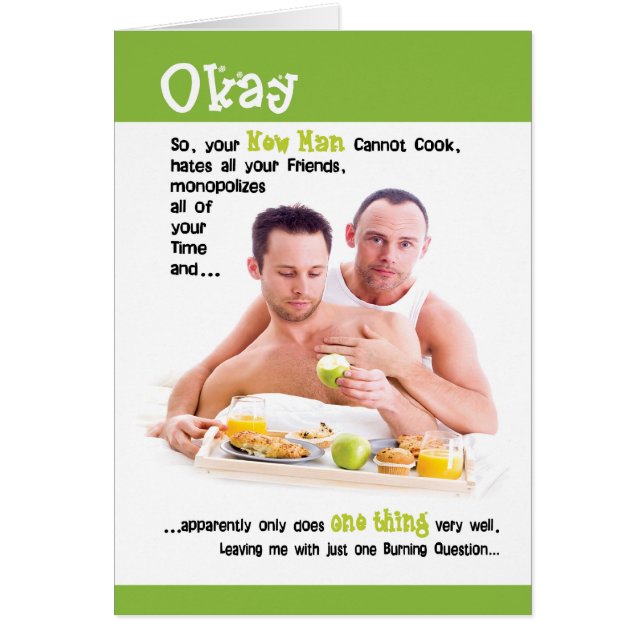 Gay Cards - Cannot Cook (Front)