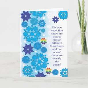 Gay Cards - Snowflakes