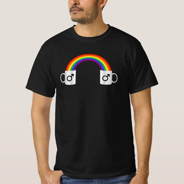 Gay Coffee Date T-Shirt (Front)
