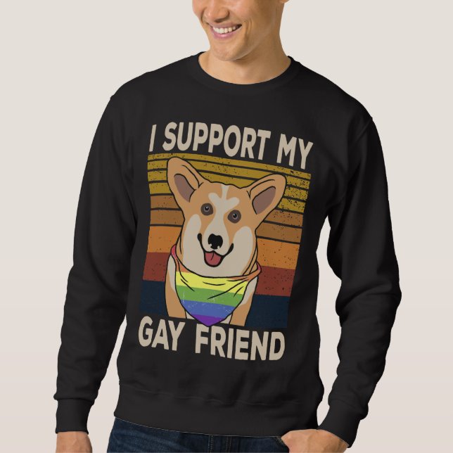 Gay Corgi Dog  777 Sweatshirt (Front)