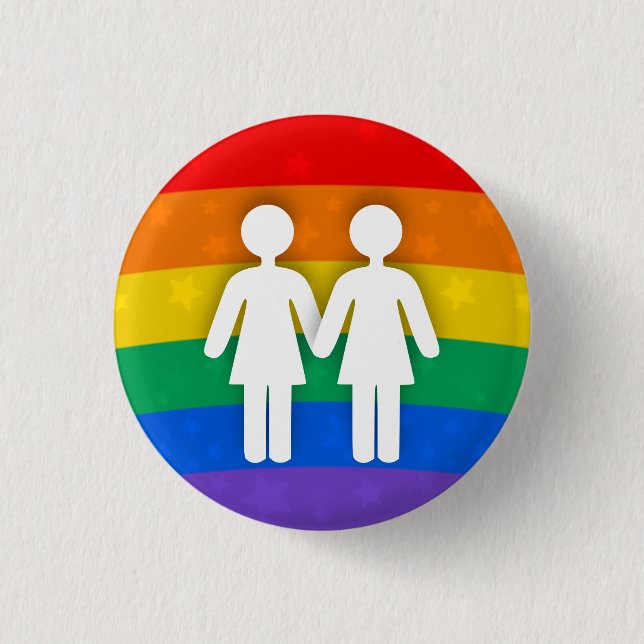 Gay Couple 3 Cm Round Badge (Front)
