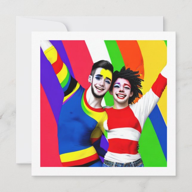 Gay Couple Anniversary Invitation (Front)