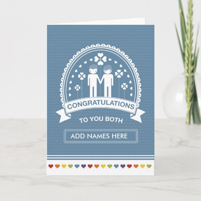 Gay Couple | Congratulations Card (Front)