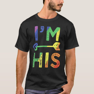 Gay Couple Matching I'm His Lgbt Pride T-Shirt