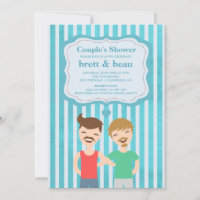 Gay Couple Shower Invitation