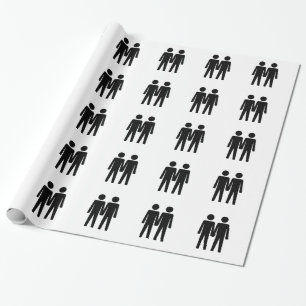 Gay Couple Symbol Wrapping Paper