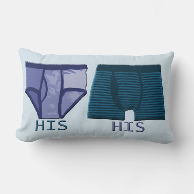 Gay Couple Underwear Pillow (Front)