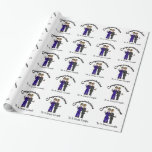 Gay Couple Wedding Wrapping Paper Customise It!<br><div class="desc">You can change the text on this wrapping paper to have the two names,  rather than what I have.  You can also remove my cartoon graphic of the two men and insert a photo or whatever you'd like there.</div>